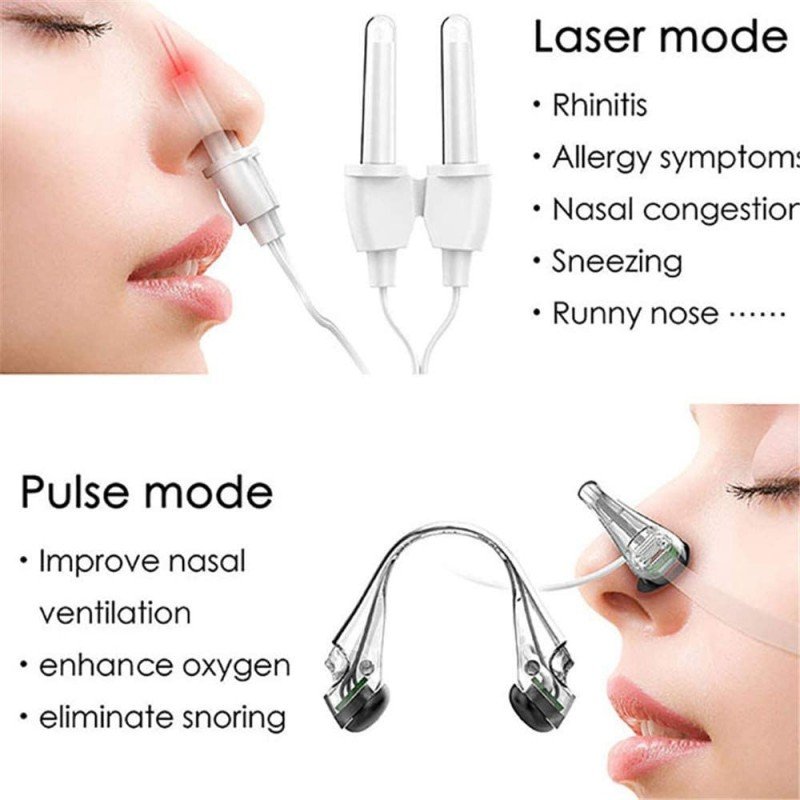 2 in 1 Nasal Allergy Reliever Laser & Stimulation Therapy Device