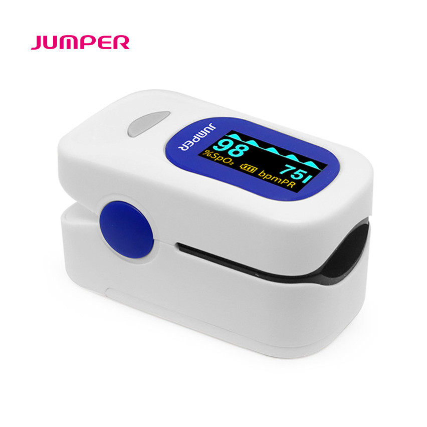 Jumper Finger Pulse Oximeter with Alarm Feature