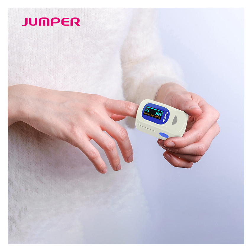 Shop Jumper Finger Pulse Oximeter with Alarm Feature Free Shipping
