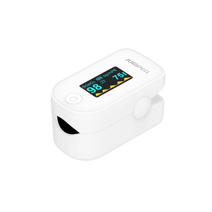 Jumper Finger Pulse Oximeter with Alarm Feature