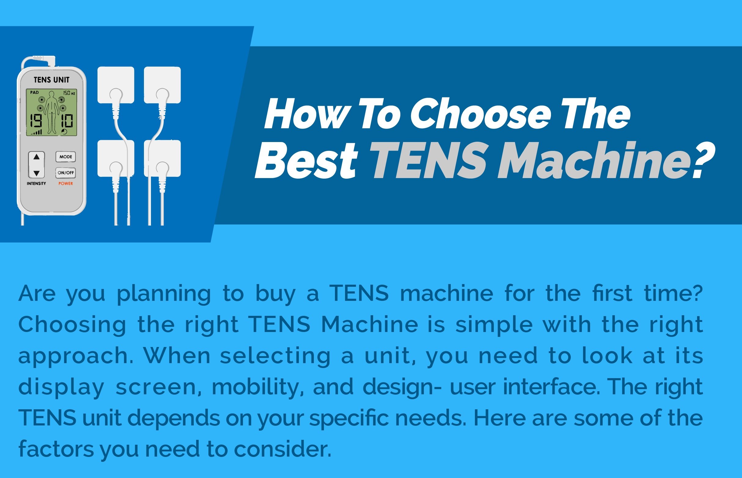 Infographic: 3 Tips To Select The Best TENS Machine